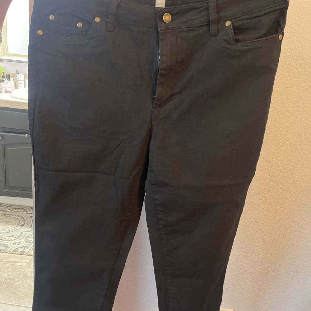 Charcoal Skinny Jeans with Stretchy Matte Finish